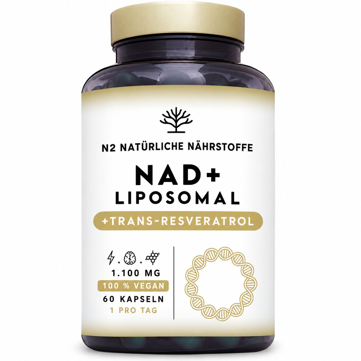 N2 Natural Nutrition Nad+ Liposomale mit Trans-Resveratrol 60 St