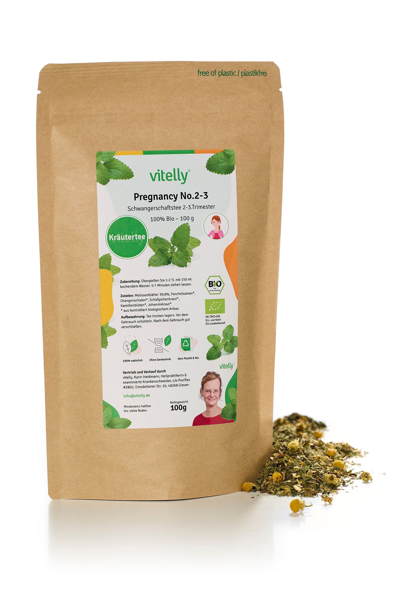 vitelly Bio Schwangerschafts Tee – Pregnancy No.2-3