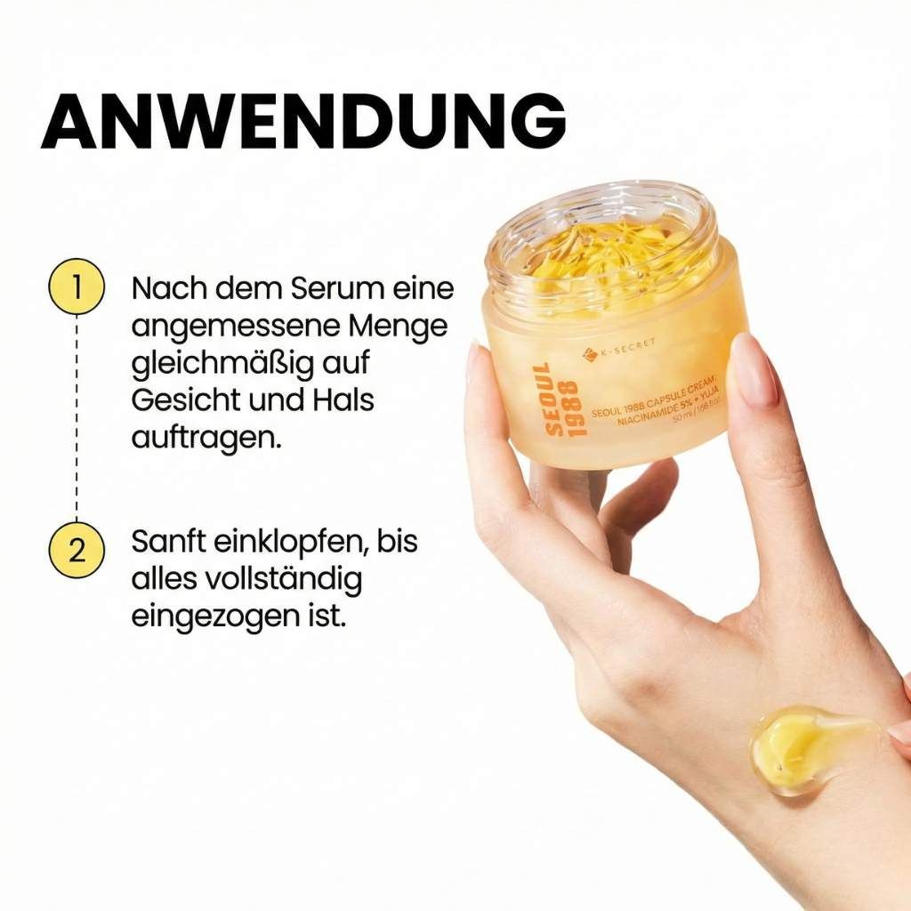 K-SECRET Seoul 1988 Capsule Cream Niacinamide 5% + Yuja