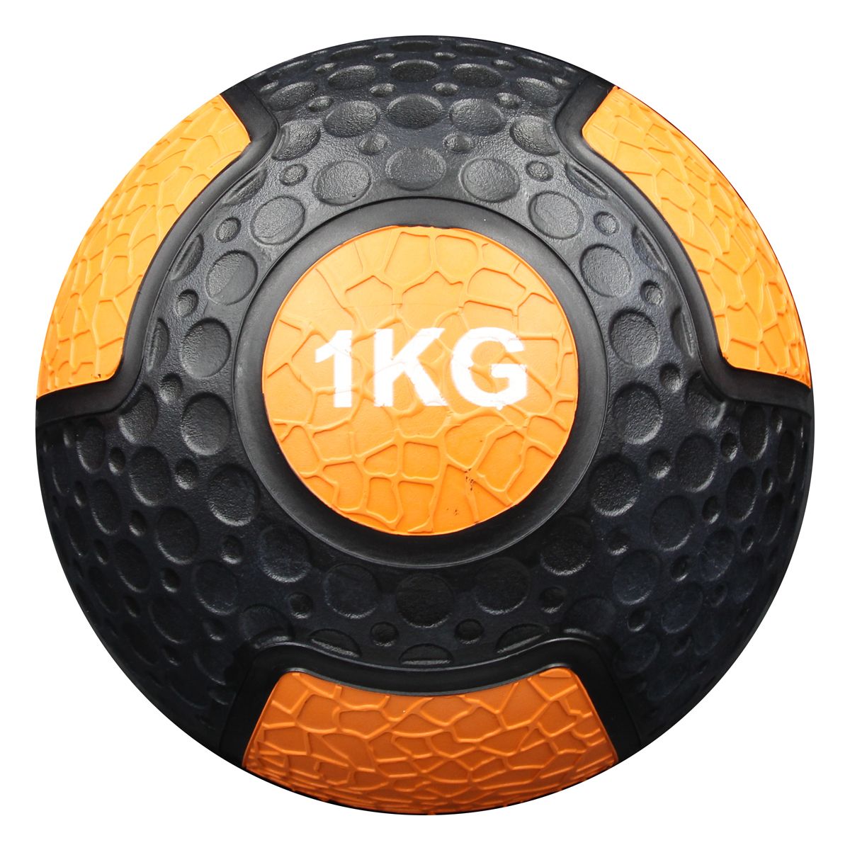 GladiatorFit Gewichtsball Medicine Ball aus strapazierfähigem Gummi | 1 KG