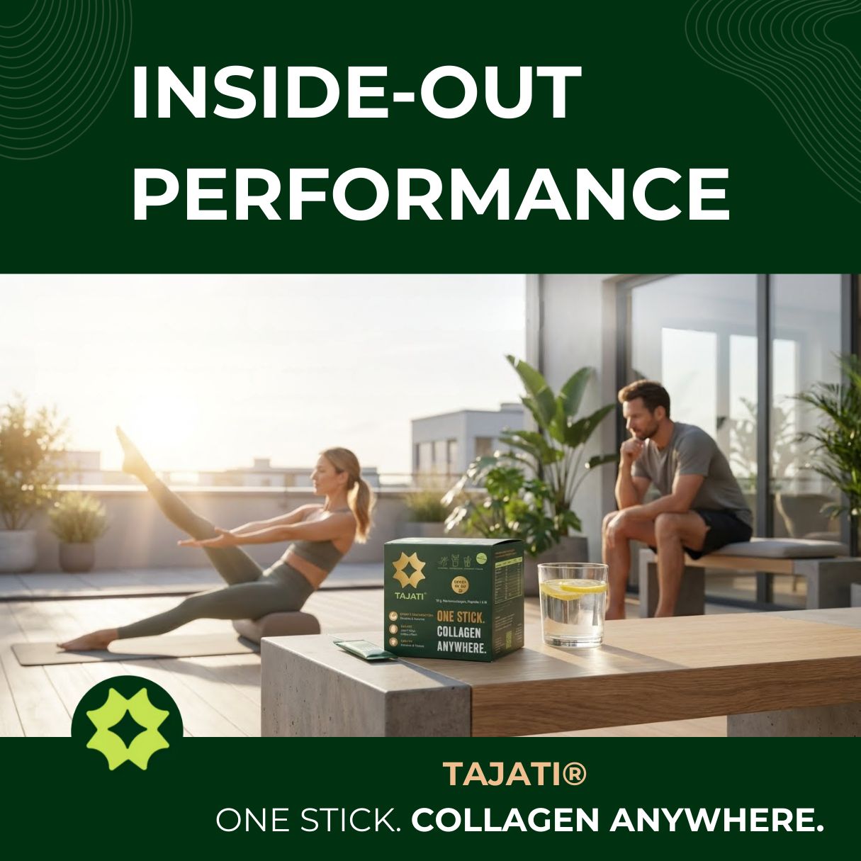 10g hochdosiert Collagen Sticks to Go 1800 Dalton – Collinstant® Kollagen mit Vitamin C