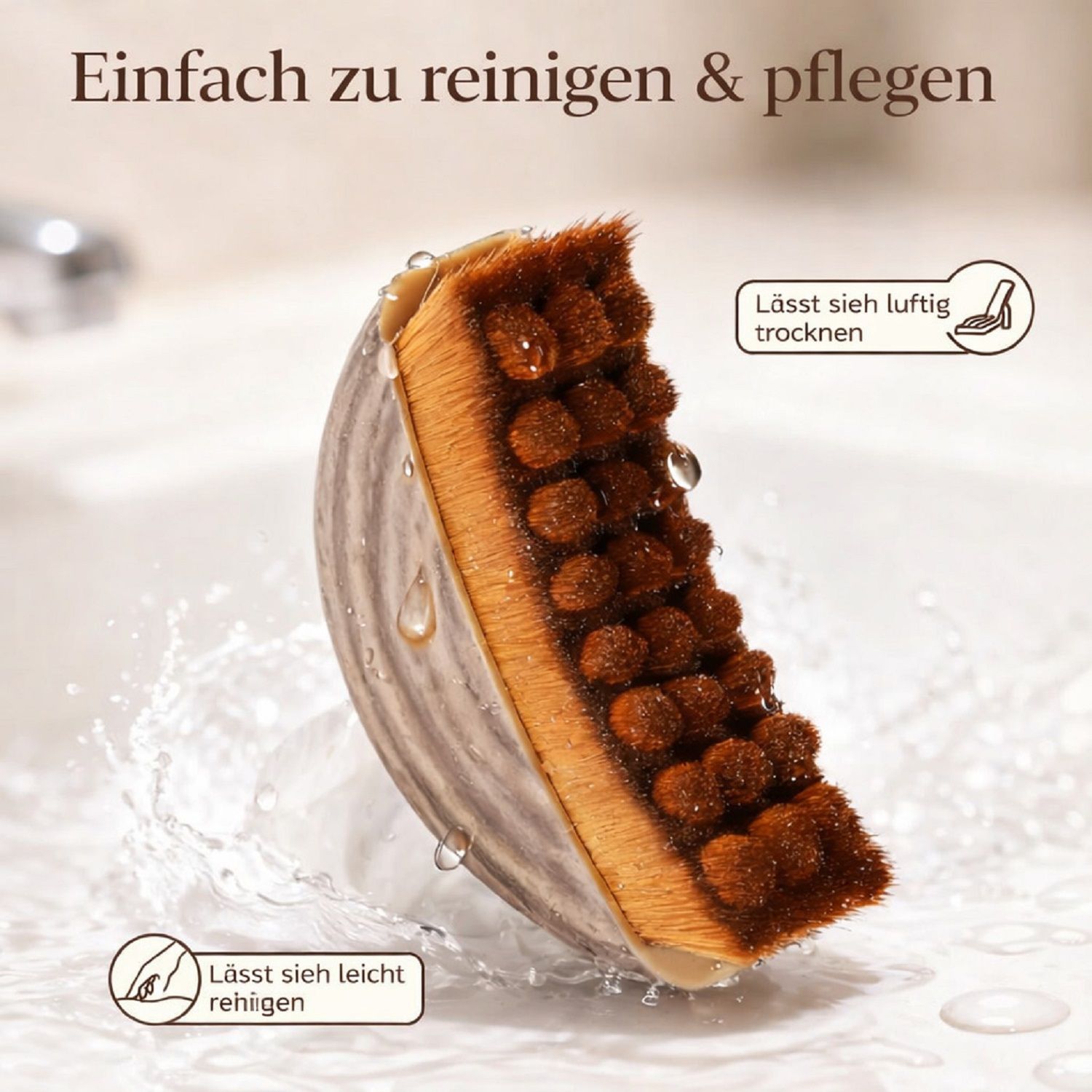 COOL-i Facial Contour Massage Brush,Weiche Beauty und Pflege Bürste für Gesichts­massage