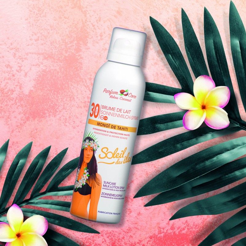 Soleil des Iles Sonnenschutz-Milchspray mit Kokosduft