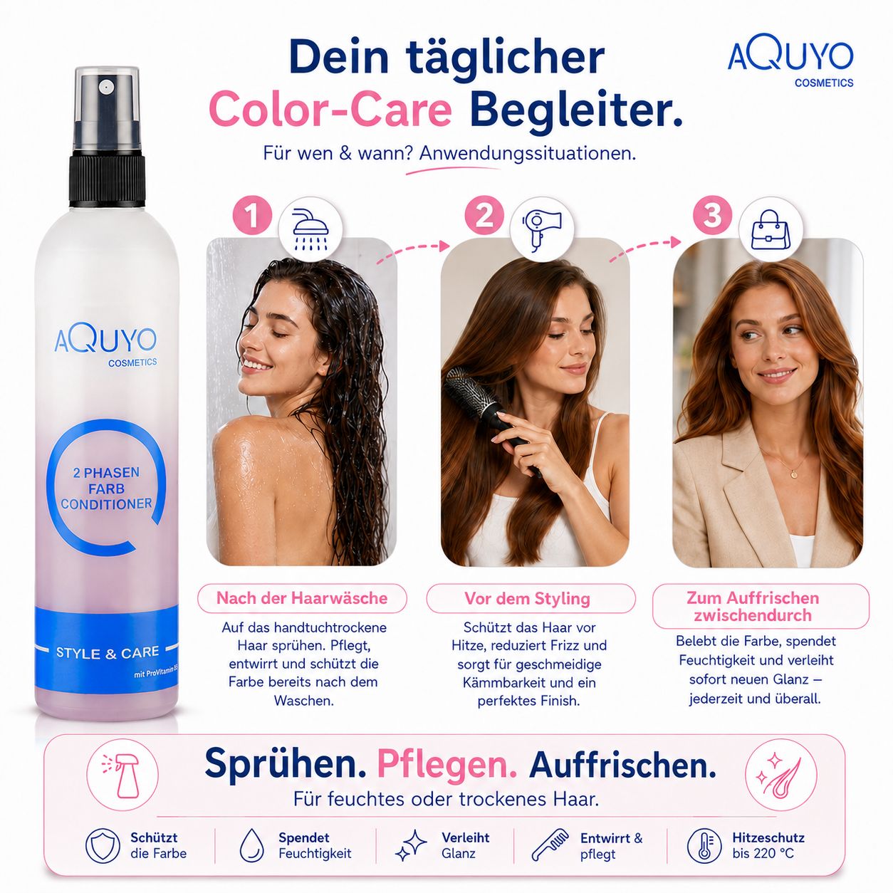 Style & Care 2-Phasen Farb-Conditioner für beanspruchtes und gefärbtes Haar