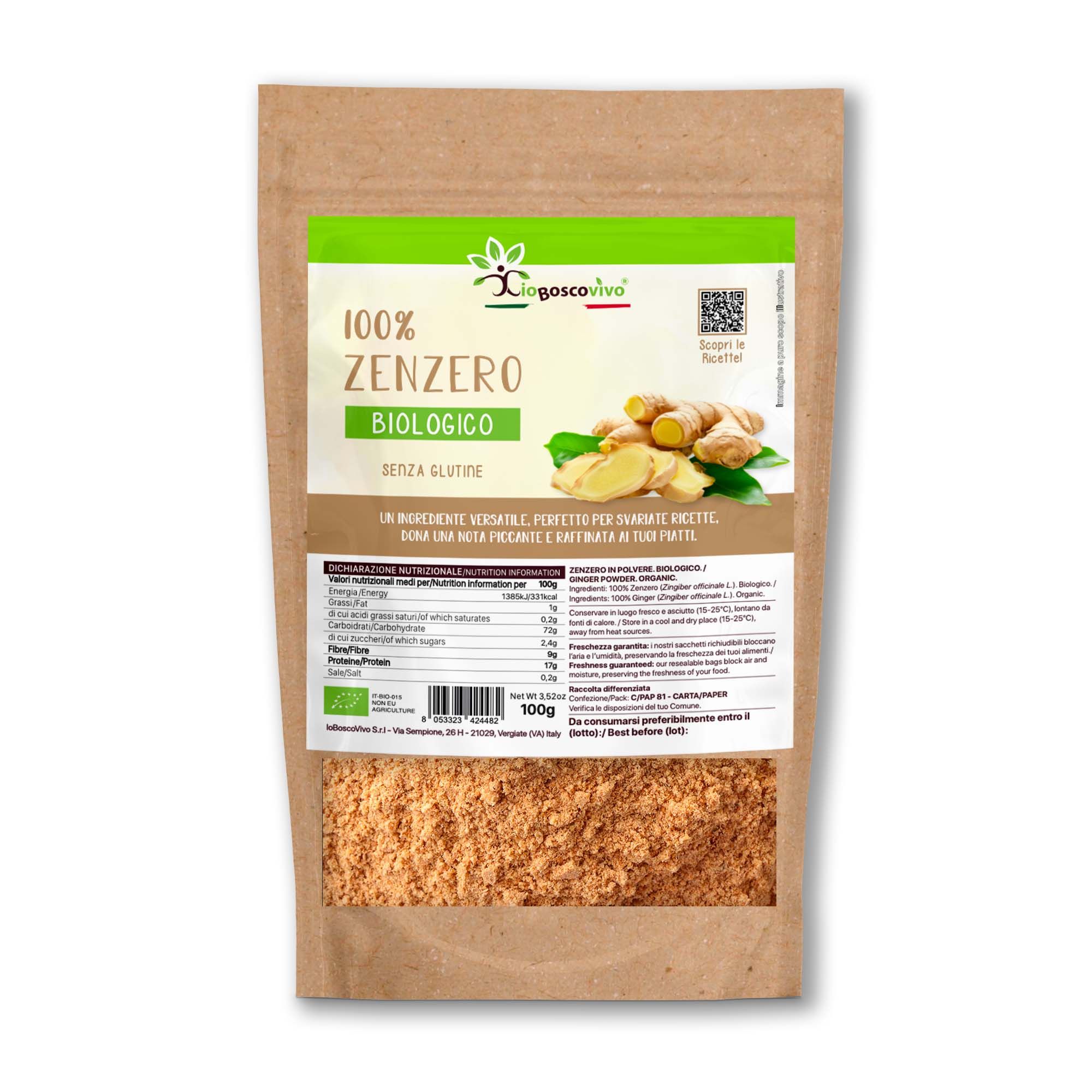 IoBoscoVivo Zenzero in polvere biologico