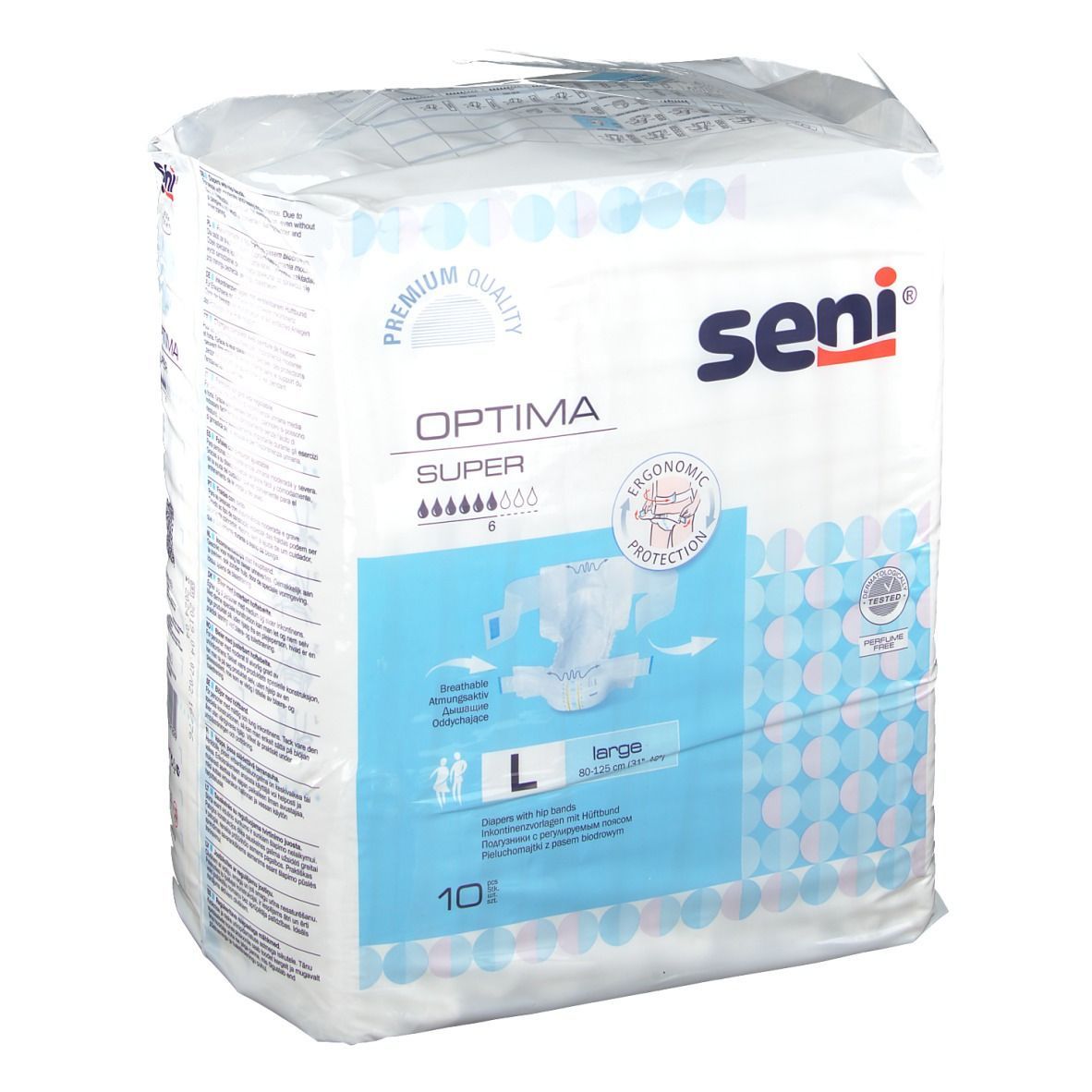 SENI Optima Super Vorlage mit Hüftbund Größe L