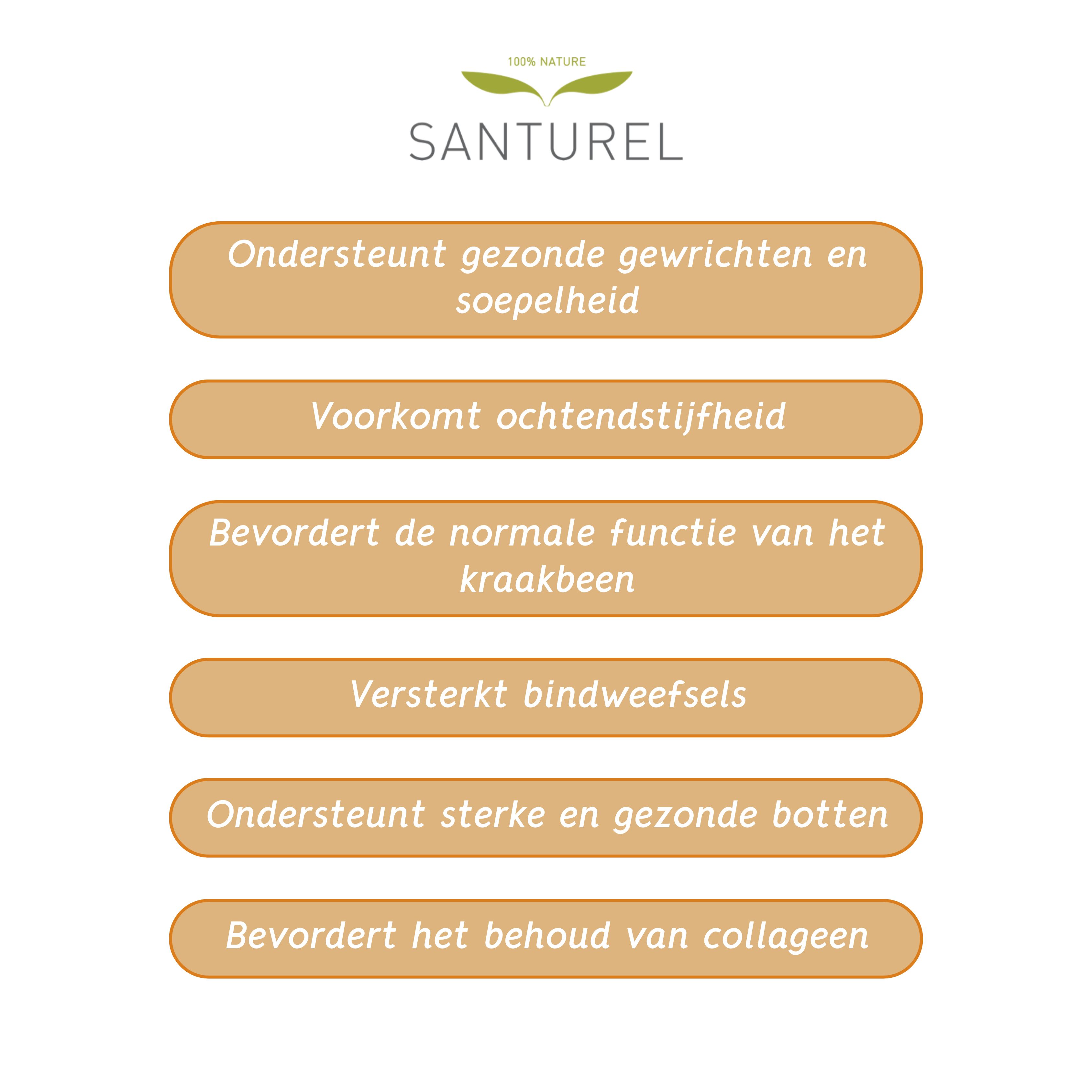 Santurel Flexi+ Kurkuma, Glucosamin, Ingwer & Vitamin B6 – Gelenke und Knochen