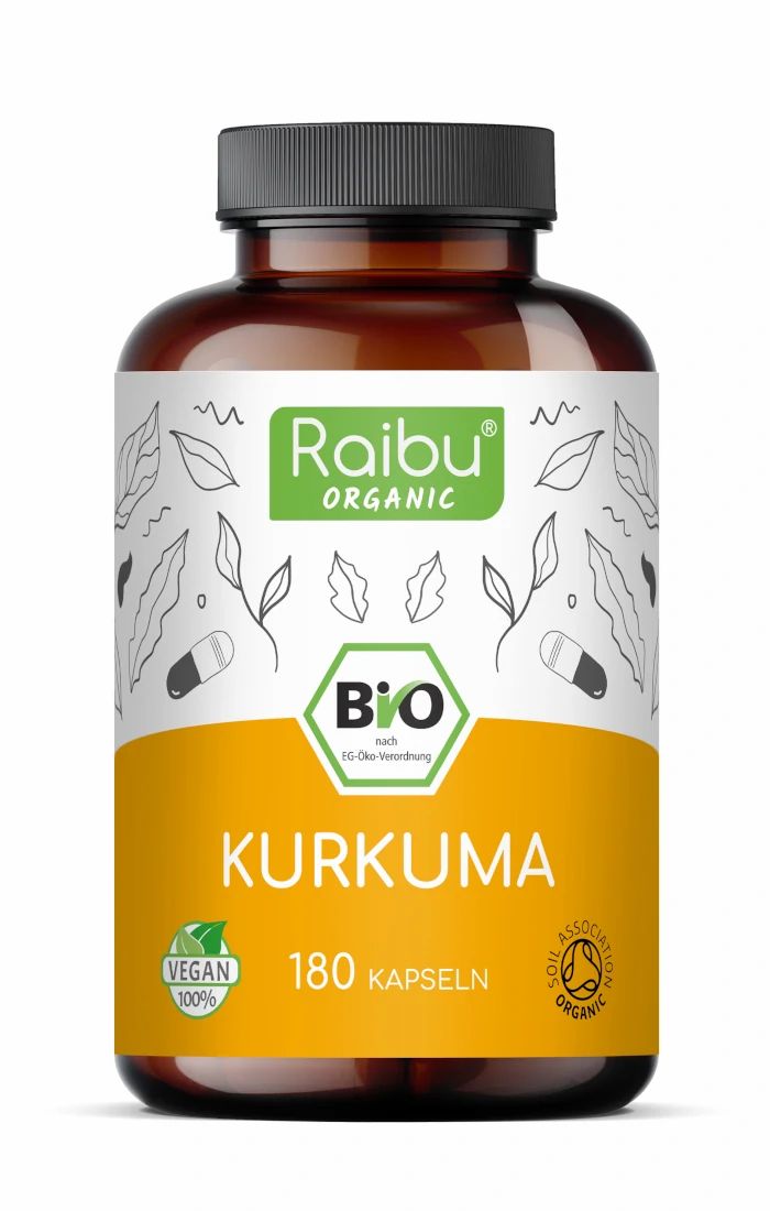 BIO Kurkuma Kapseln hochdosiert - RAIBU