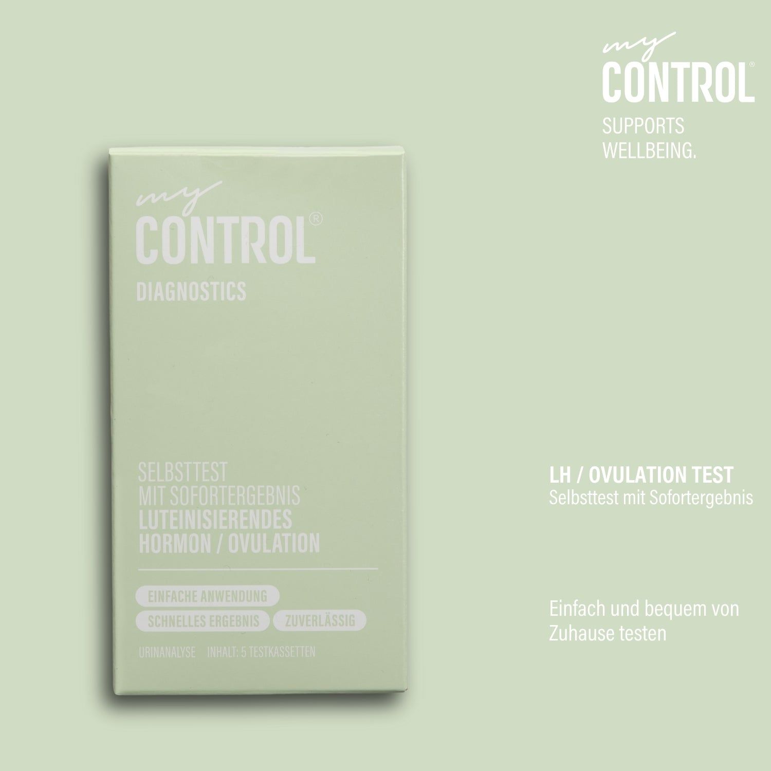 my Control® Diagnostics Selbsttest mit Sofortergebnis LH/Ovulation