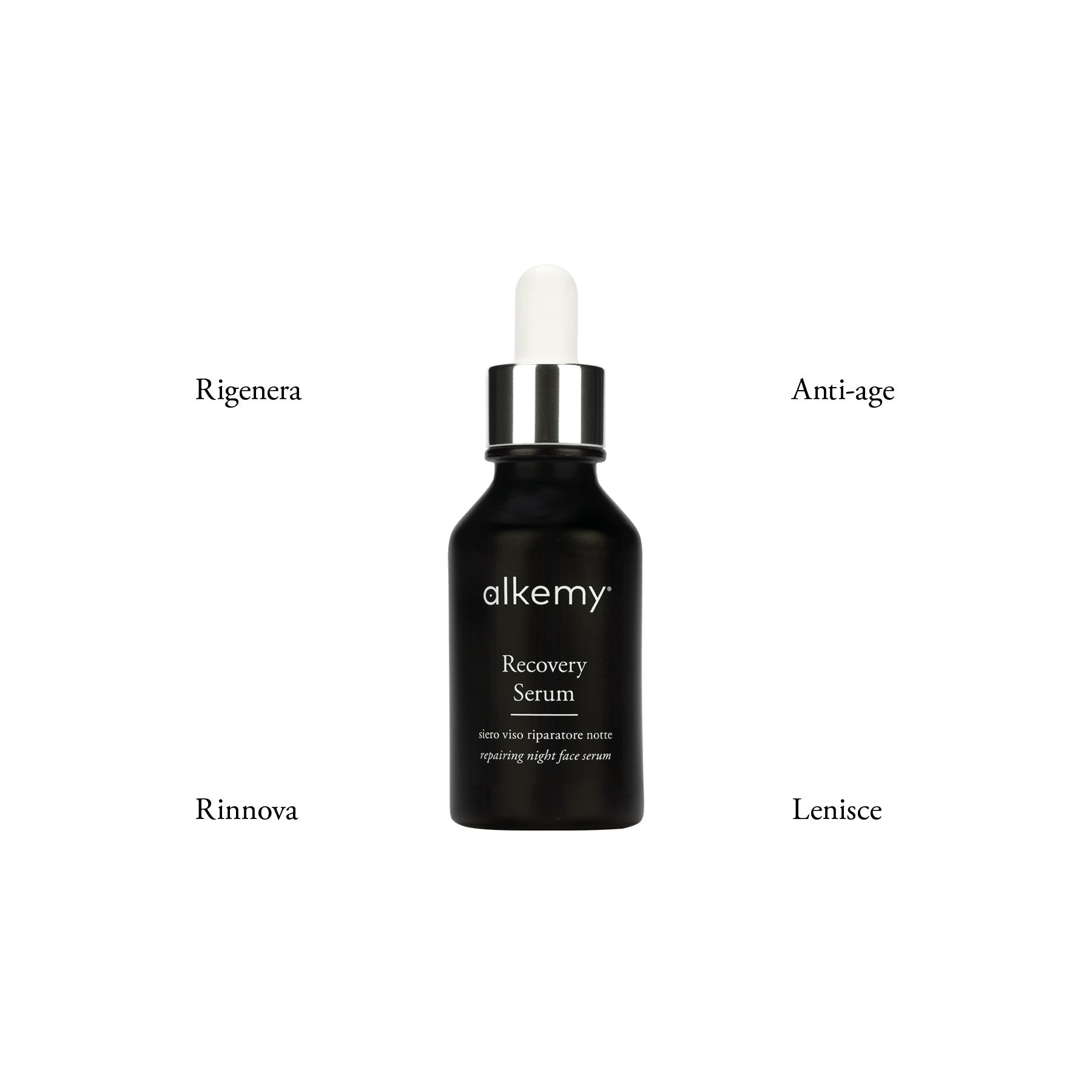 Alkemy Anti-Aging Nachtserum für das Gesicht, regenerierend und feuchtigkeitsspendend