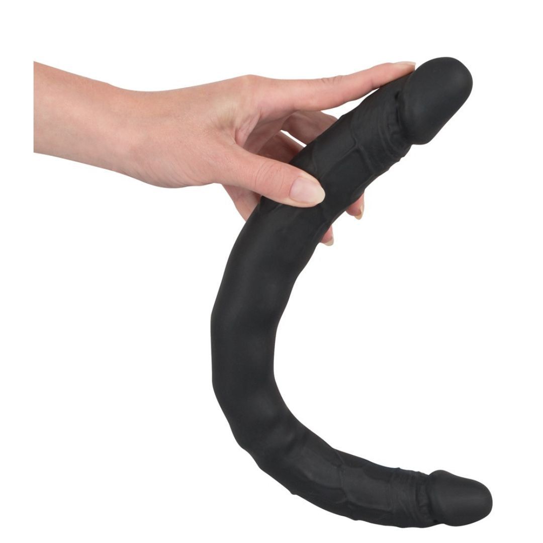 Doppeldildo im Naturlook | Mit 2 verschiedenen Eicheln | Bad Kitty