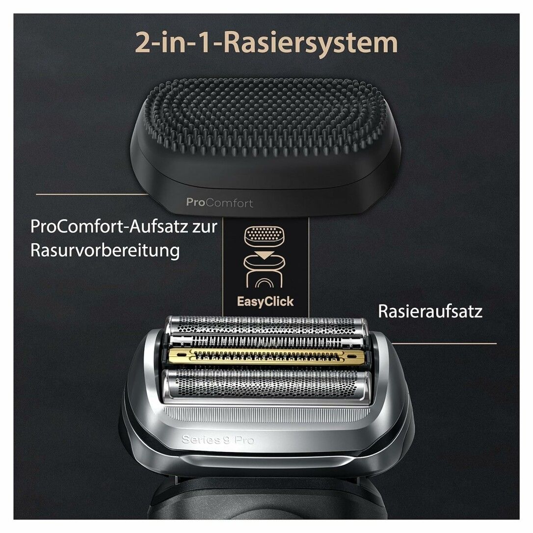 Braun Series 9 Pro+ Reinigungssystem wet&dry Elektrorasierer Herrenrasierer