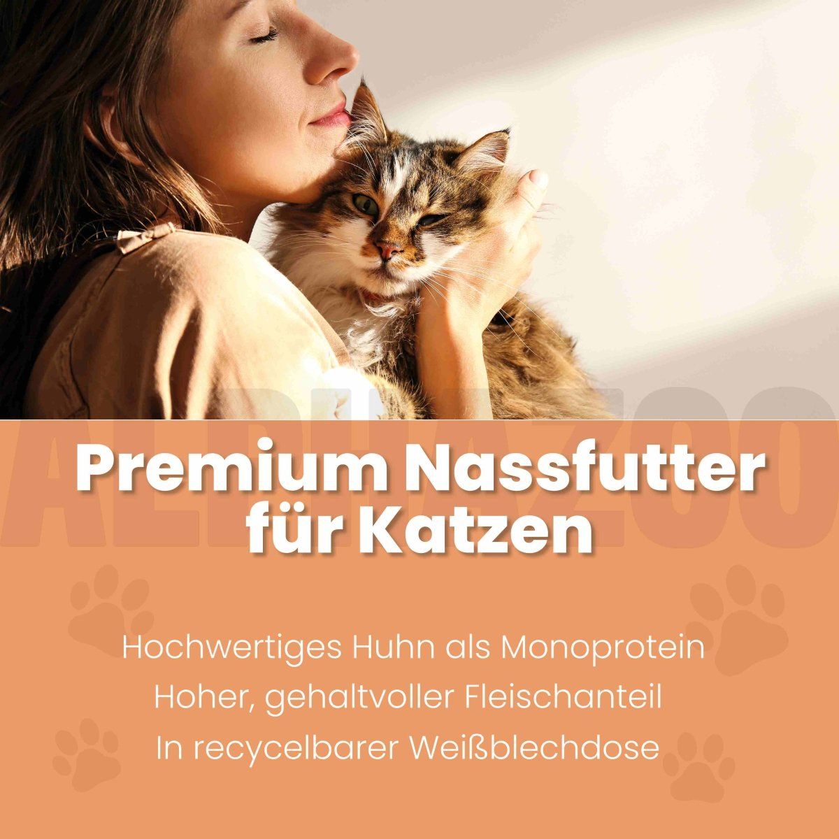 alphazoo Monoprotein Huhn Nassfutter für Katze