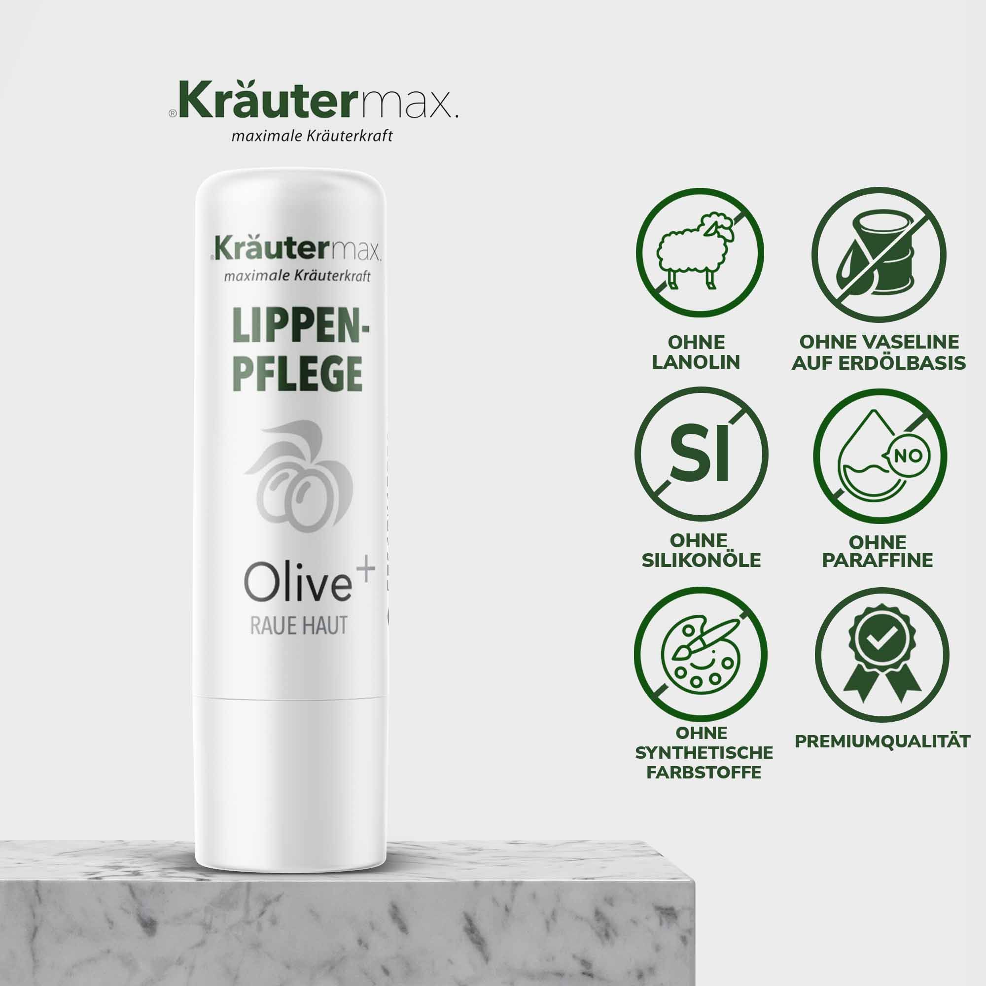 Kräutermax Lippenpflege Olive plus Bienenwachs