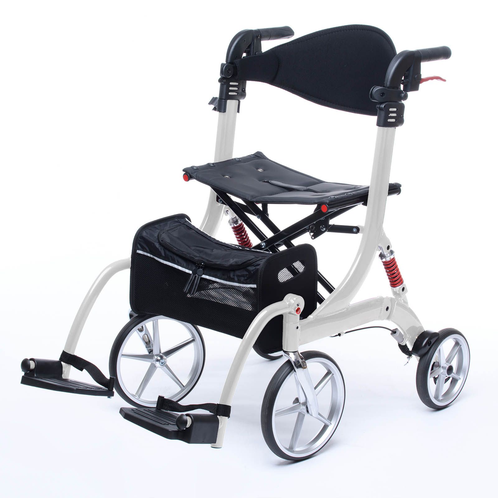 2 in 1 Rollator SPRING VARIO mit Rollstuhl Funktion | Bescomedical