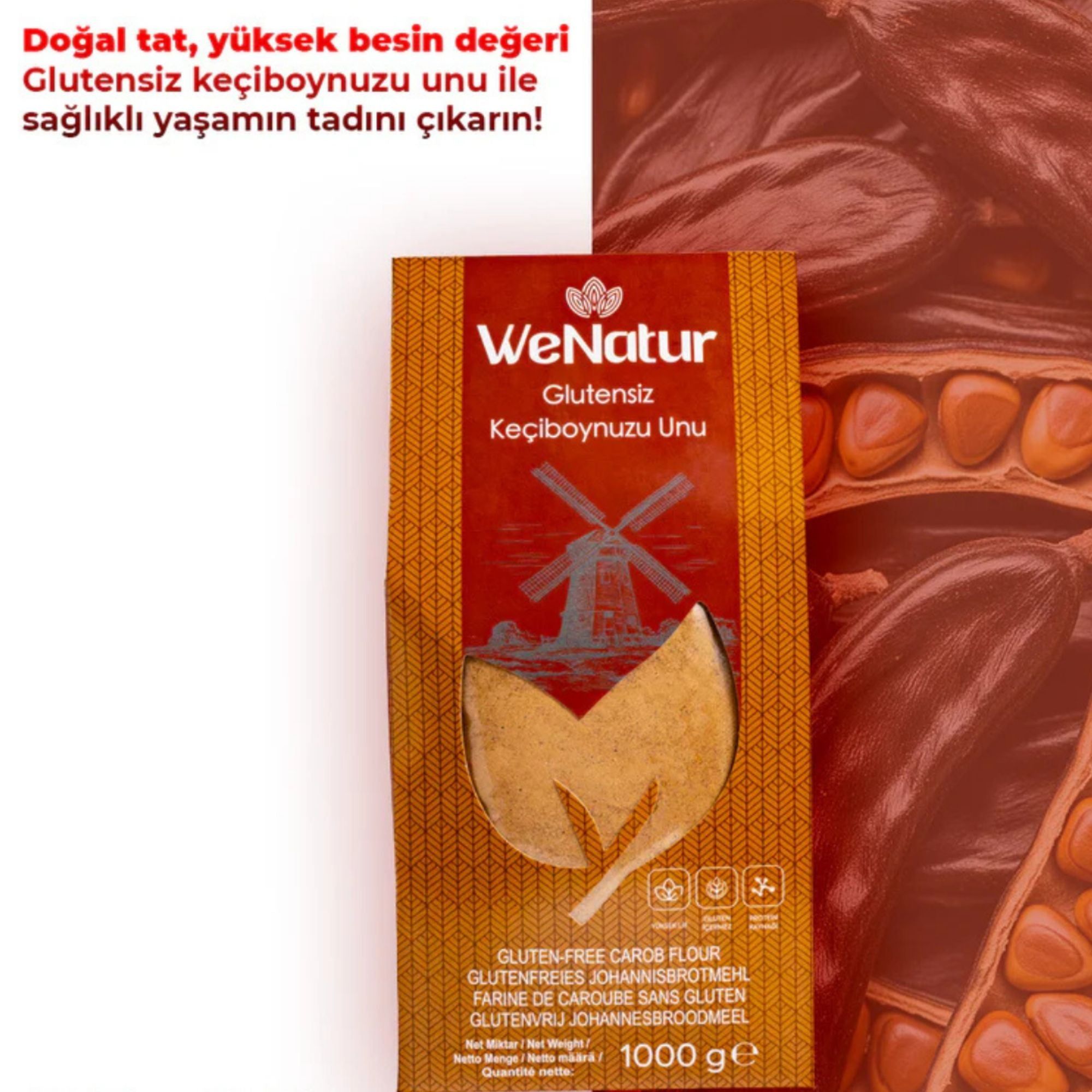 WeNatur  Glutenfreies Johannisbrotkernmehl