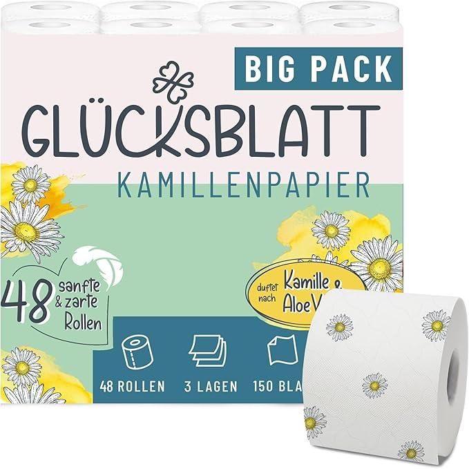 Glücksblatt Toilettenpapier Kamille
