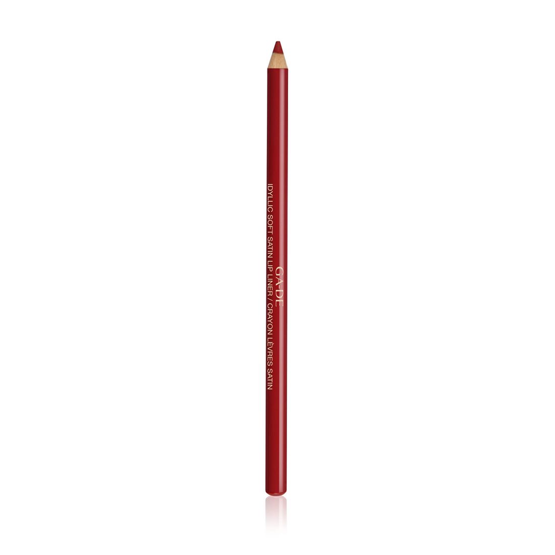 Roter Lipliner-Stift. Aufschrift: Ga-De Idyllic Soft Satin Lip Liner.