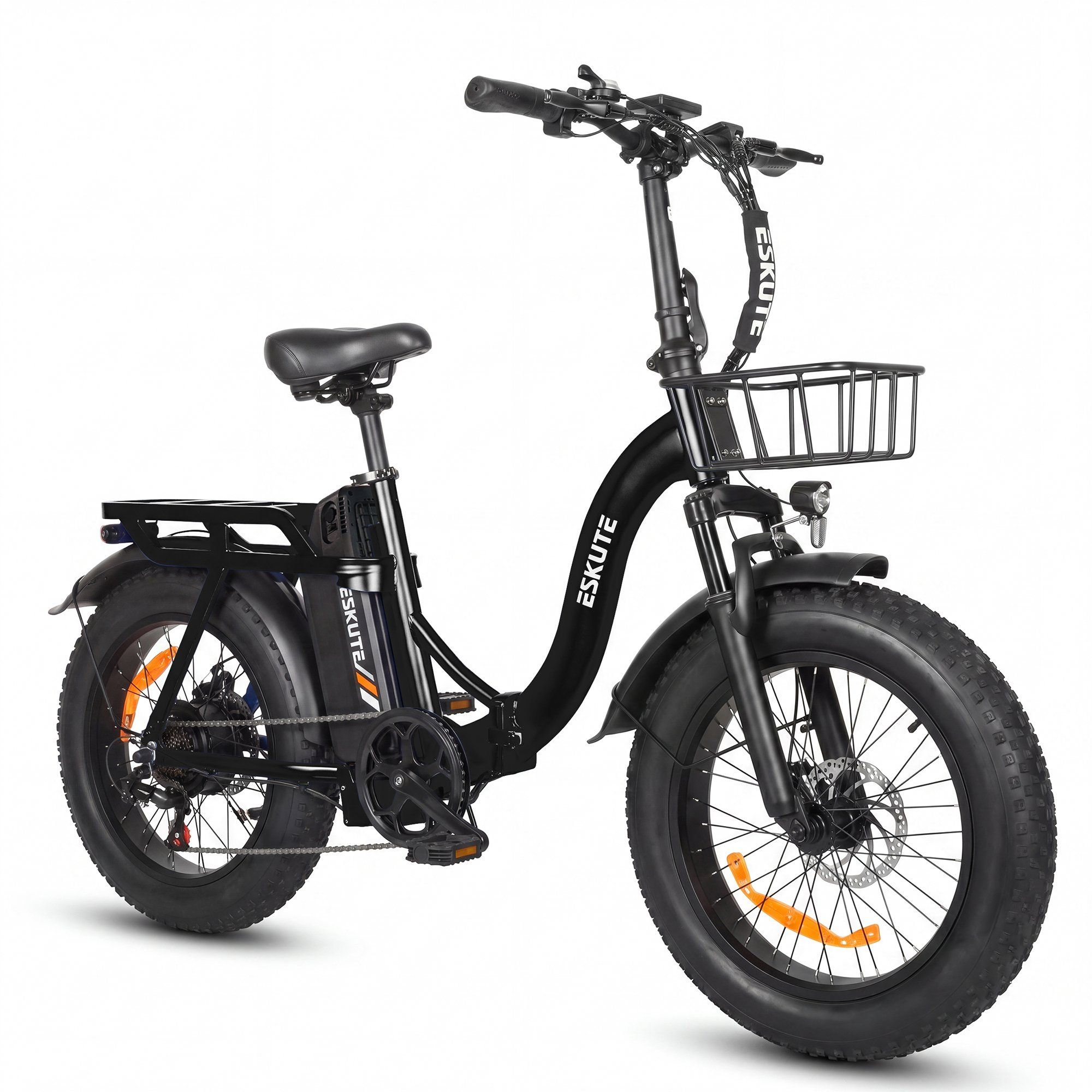 Eskute D202 Faltbares E-Bike mit Frontkorb, 48 V, 20,8 Ah 1 St