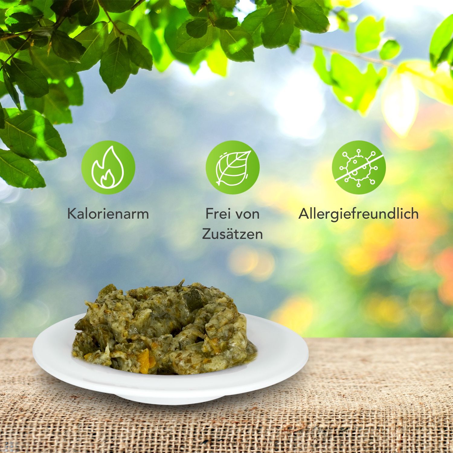 Schecker Nassfutter - 100% Gemüse PUR - grün - getreidefrei - kalorierenarm - Diätfutter