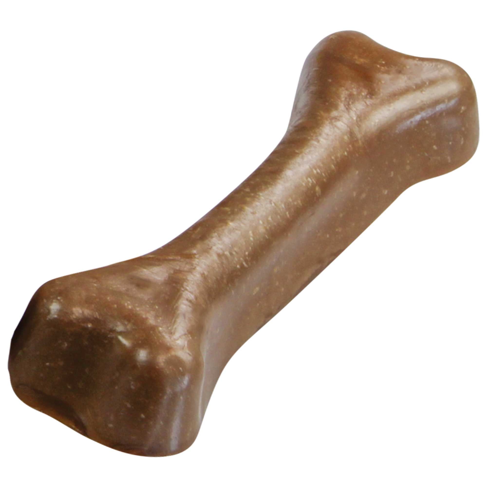 Einzelner Kauknochen. Knochenförmig, ohne Zuckerzusatz.