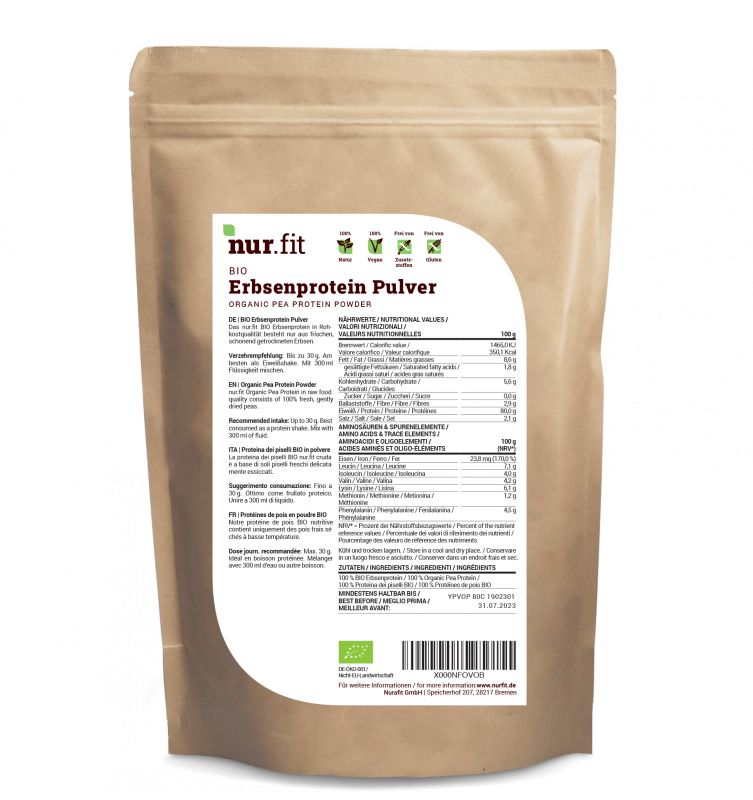 nur.fit BIO Erbsenprotein