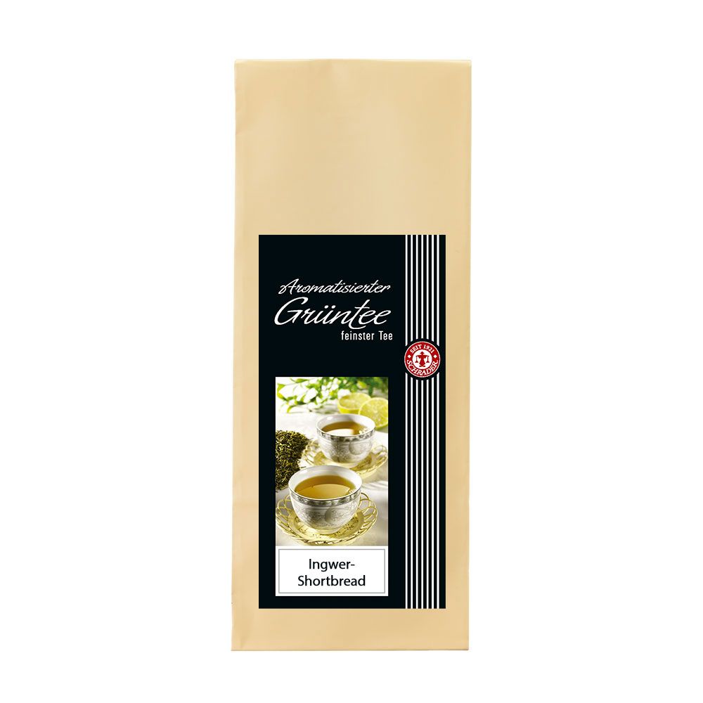 Schrader Ingwer Shortbread, Aromatisierter grüner Tee 0,15 kg