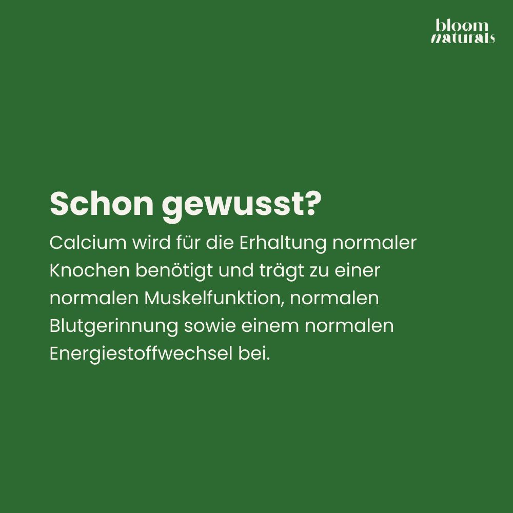 Calcium ist wichtig für normale Knochen, Muskelfunktion und Blutgerinnung.