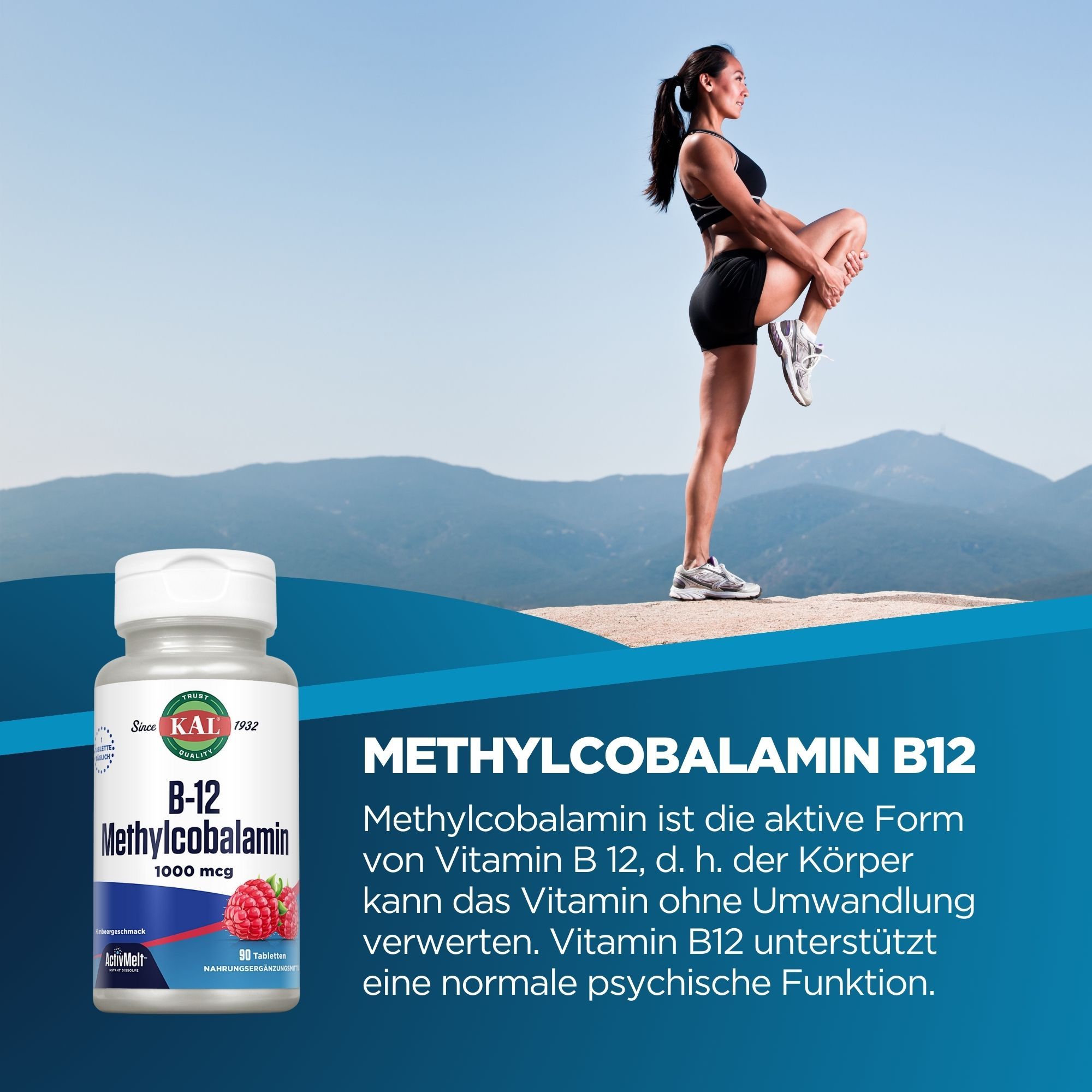 KAL Methylcobalamin (Vit. B 12) 1000 ug ActivMelt