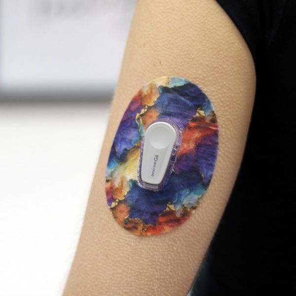 Diasticker® Dexcom G6 Fixiertapes "Colorful Smoke"