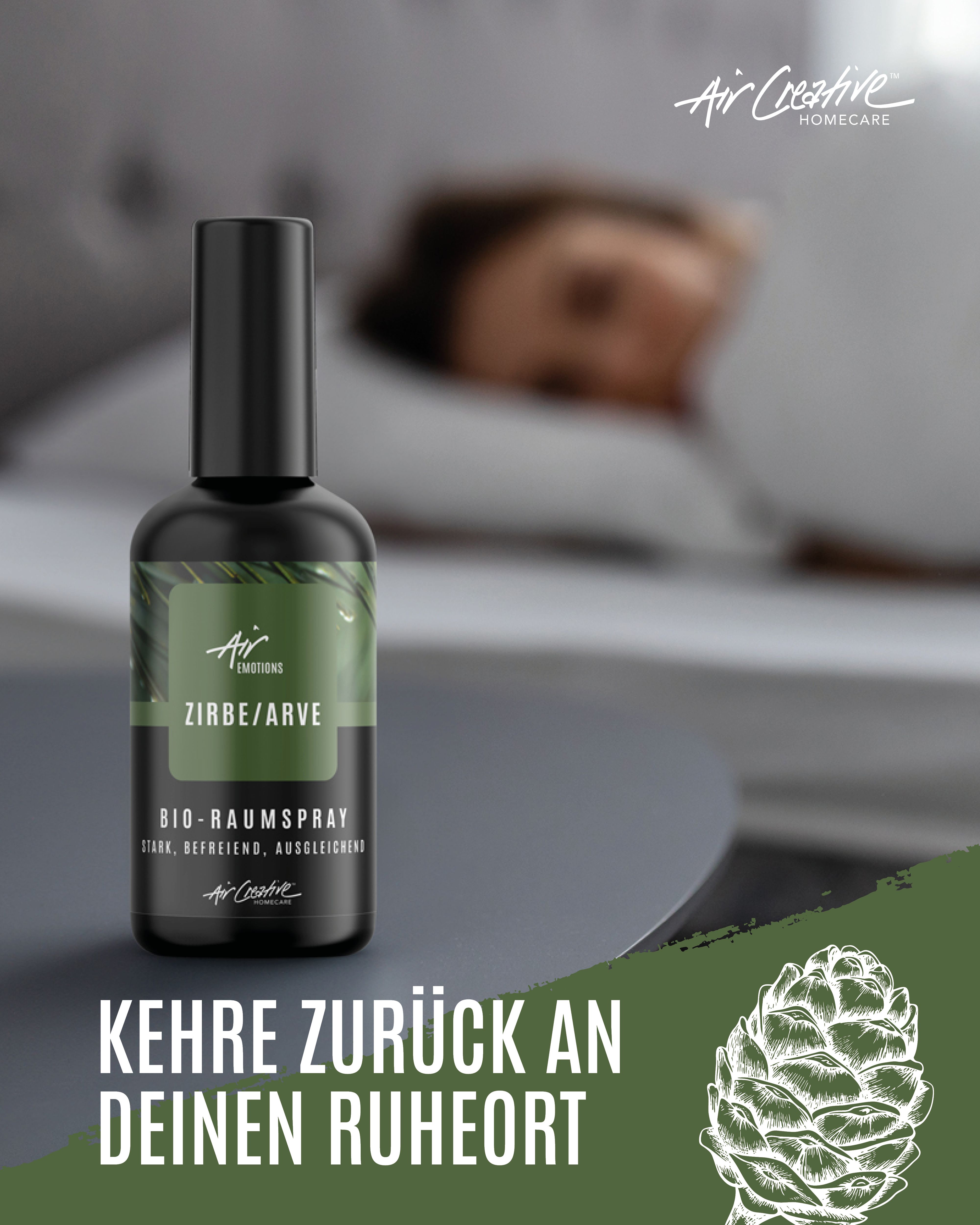 Bio-Raumspray 'Zirbe/Arve Bio' 100 ml Sprühflasche