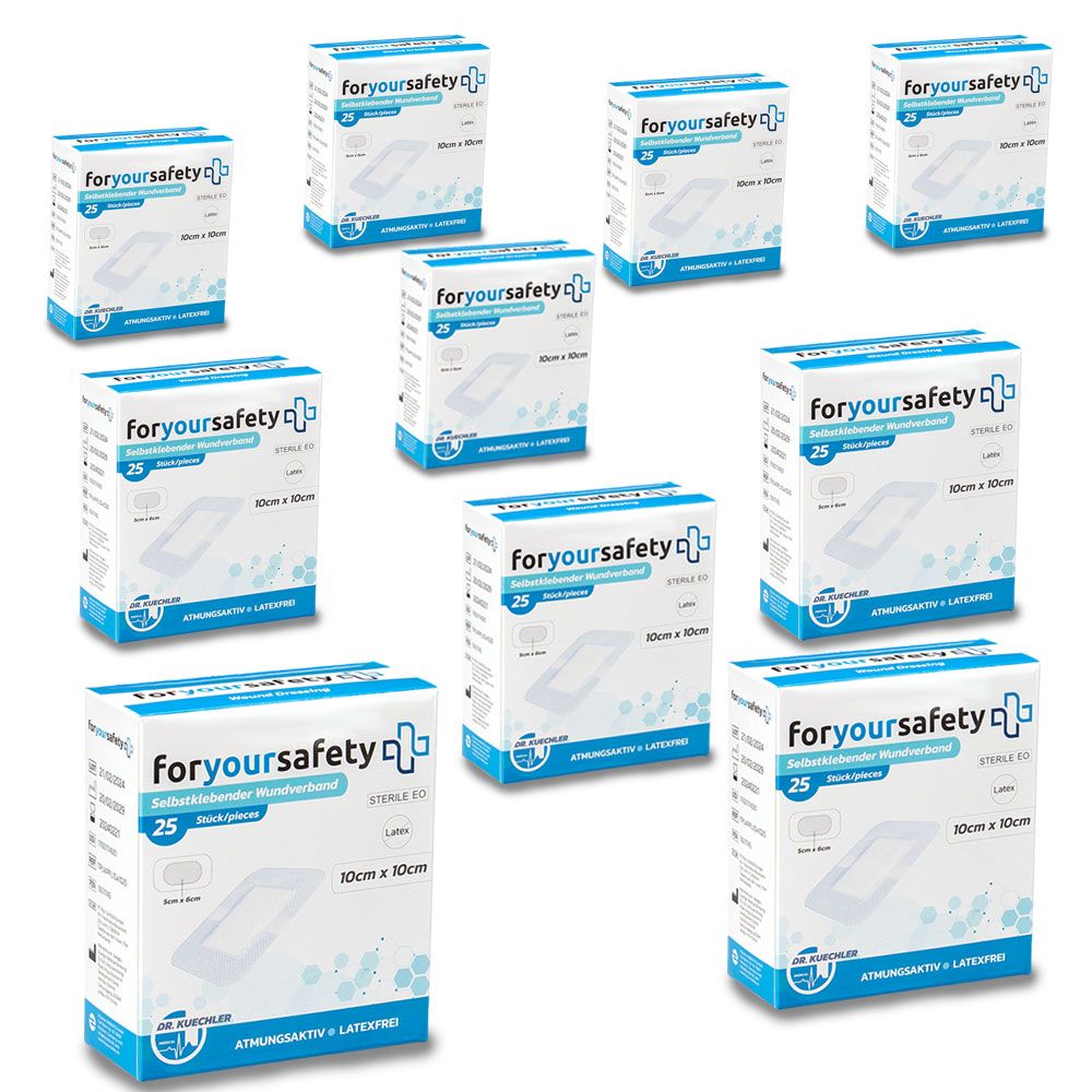Dr. Kuechler Medical® Sparpaket Wundpflaster steril, besonders hautfreundlich