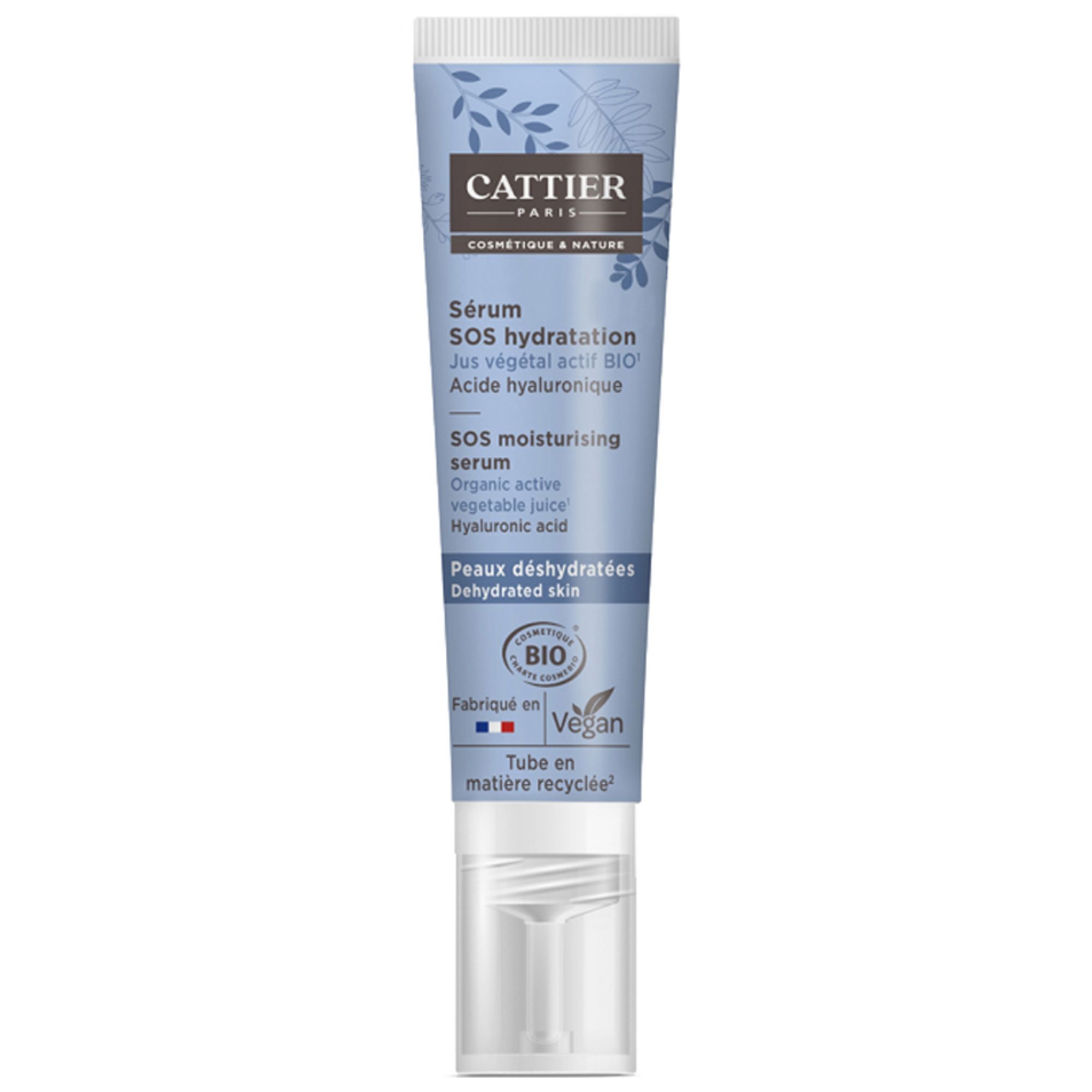 Cattier SOS Hydration Serum für dehydrierte Haut Bio 3,5x3,5x14 cm