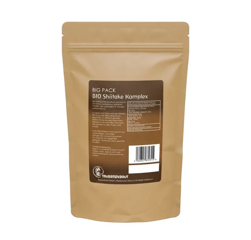 Tausendkraut Shiitake Vitalpilz Komplex Pulver BIO - BIG PACK