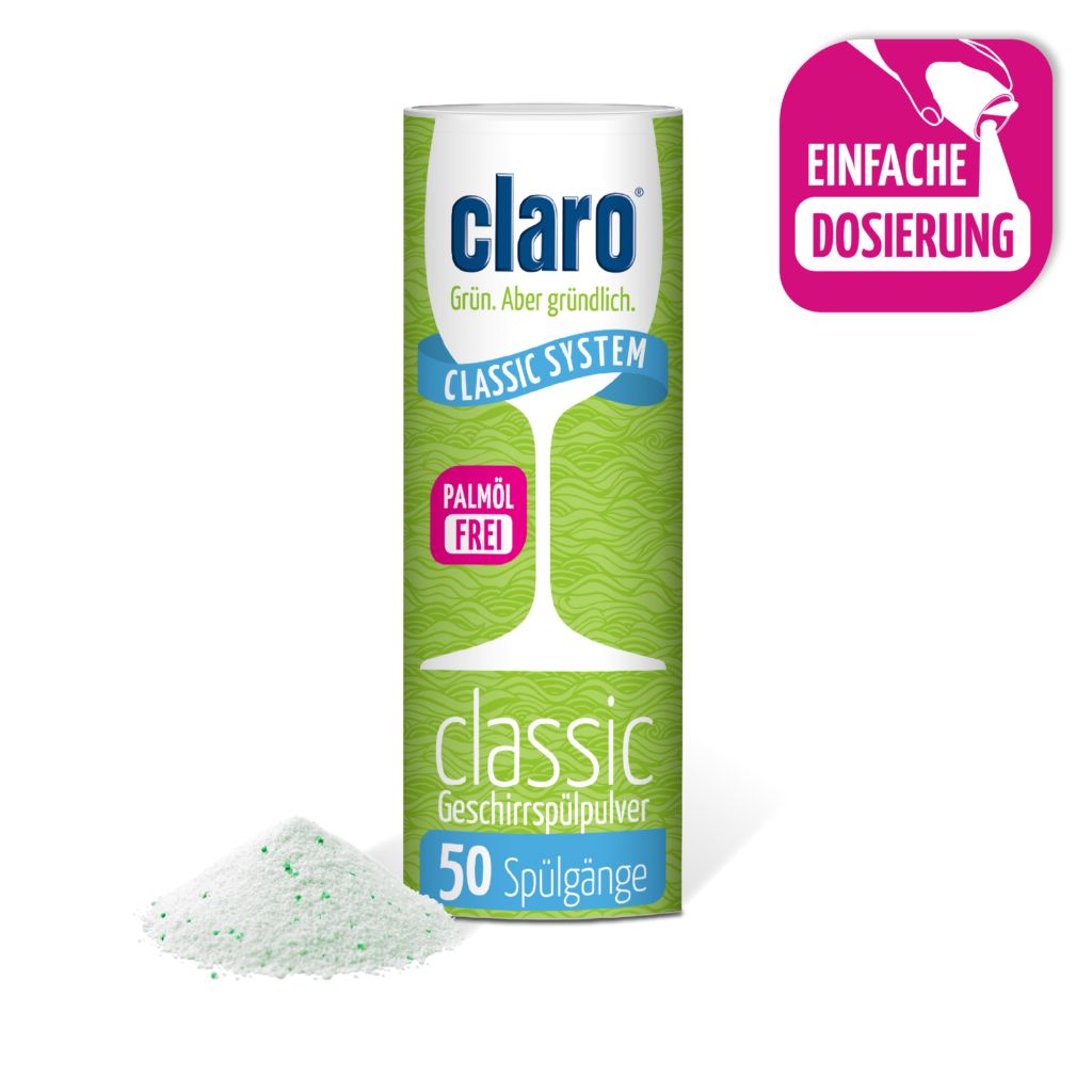 claro ÖKO Classic Geschirrspül-Pulver Dose