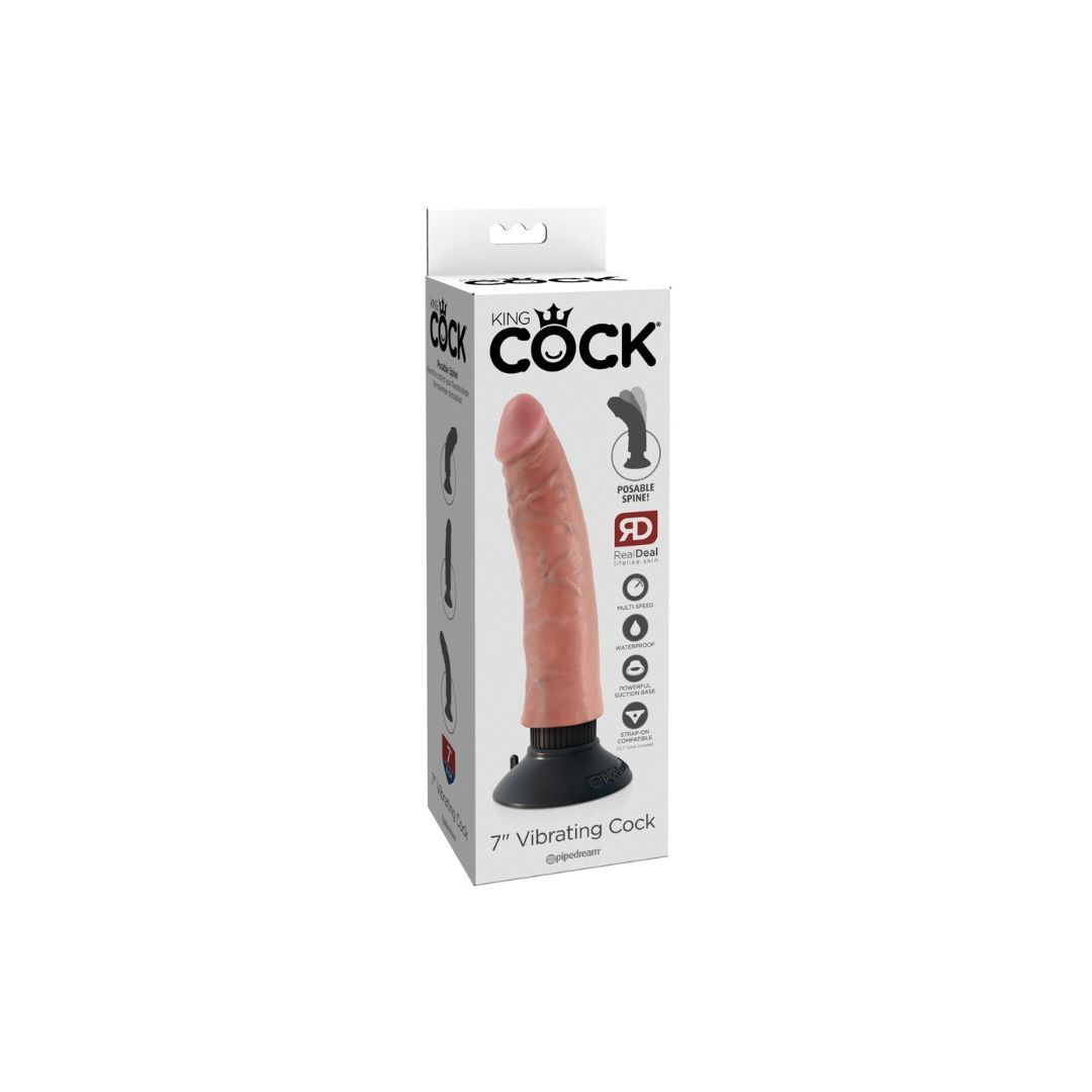 King Cock Naturvibrator '7' Vibrating Dildo“