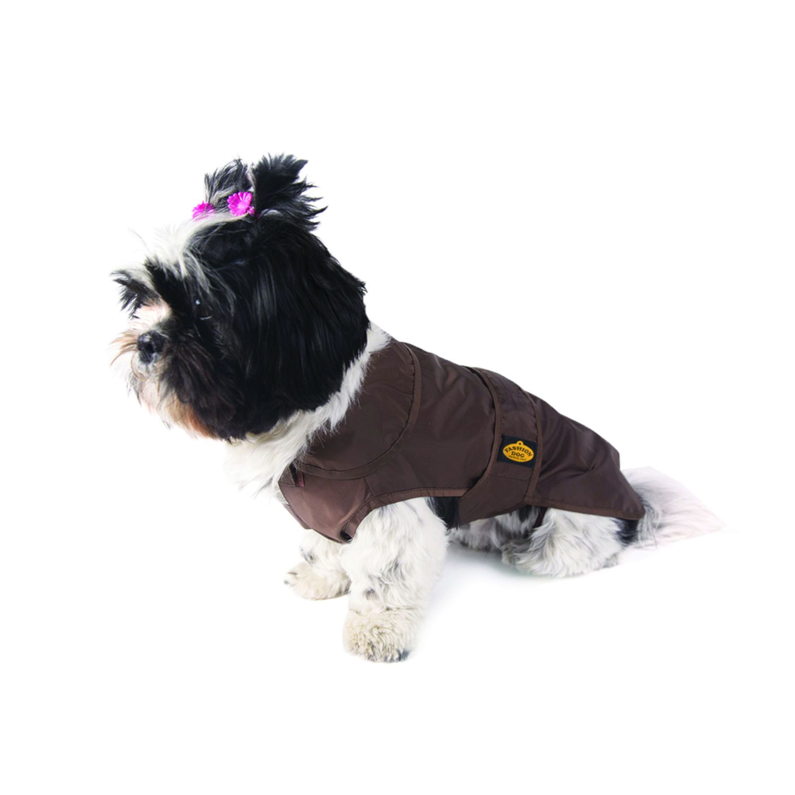 Fashion Dog Regenmantel für Hunde - Braun - 39 cm