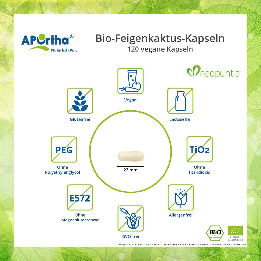 APOrtha® Neopuntia™ Bio-Feigenkaktus - Kapseln