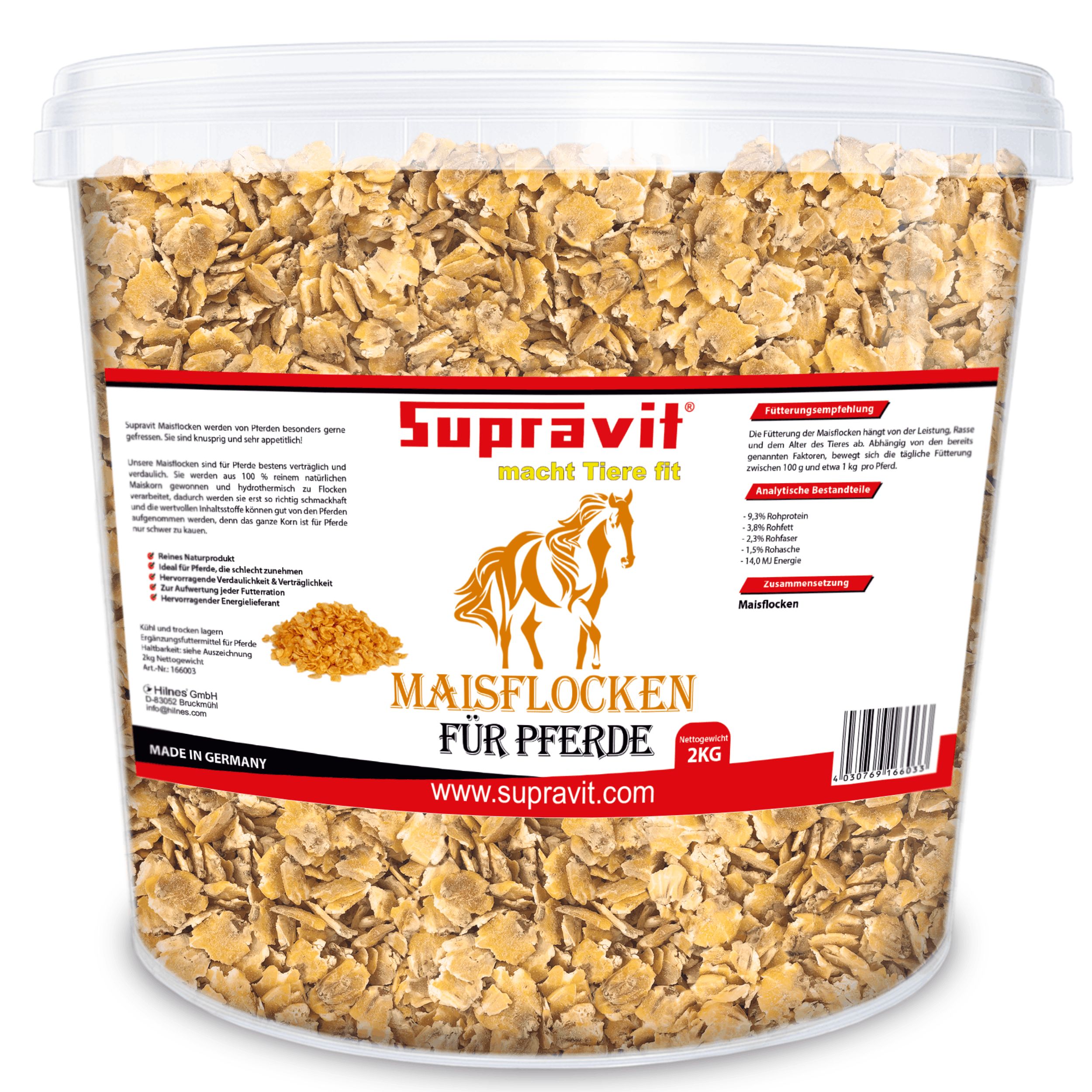 Supravit Maisflocken für Ihr Pferd 2 kg