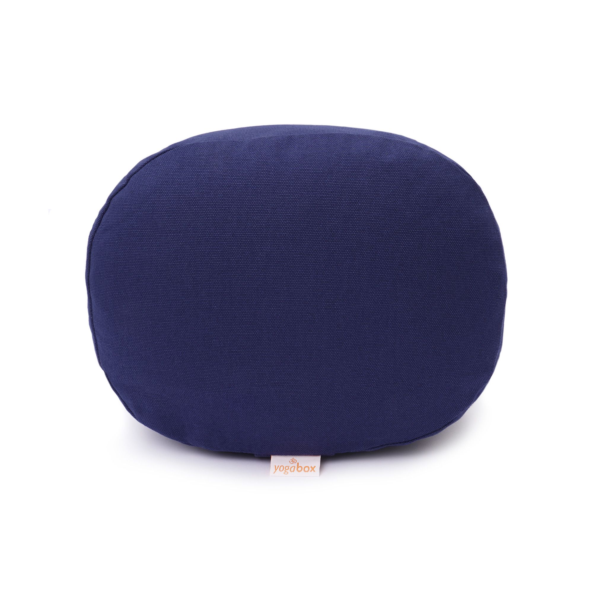 yogabox Yogilino® Reise Meditationskissen mini oval BASIC - dunkelblau - 26 x 21 x 9 cm