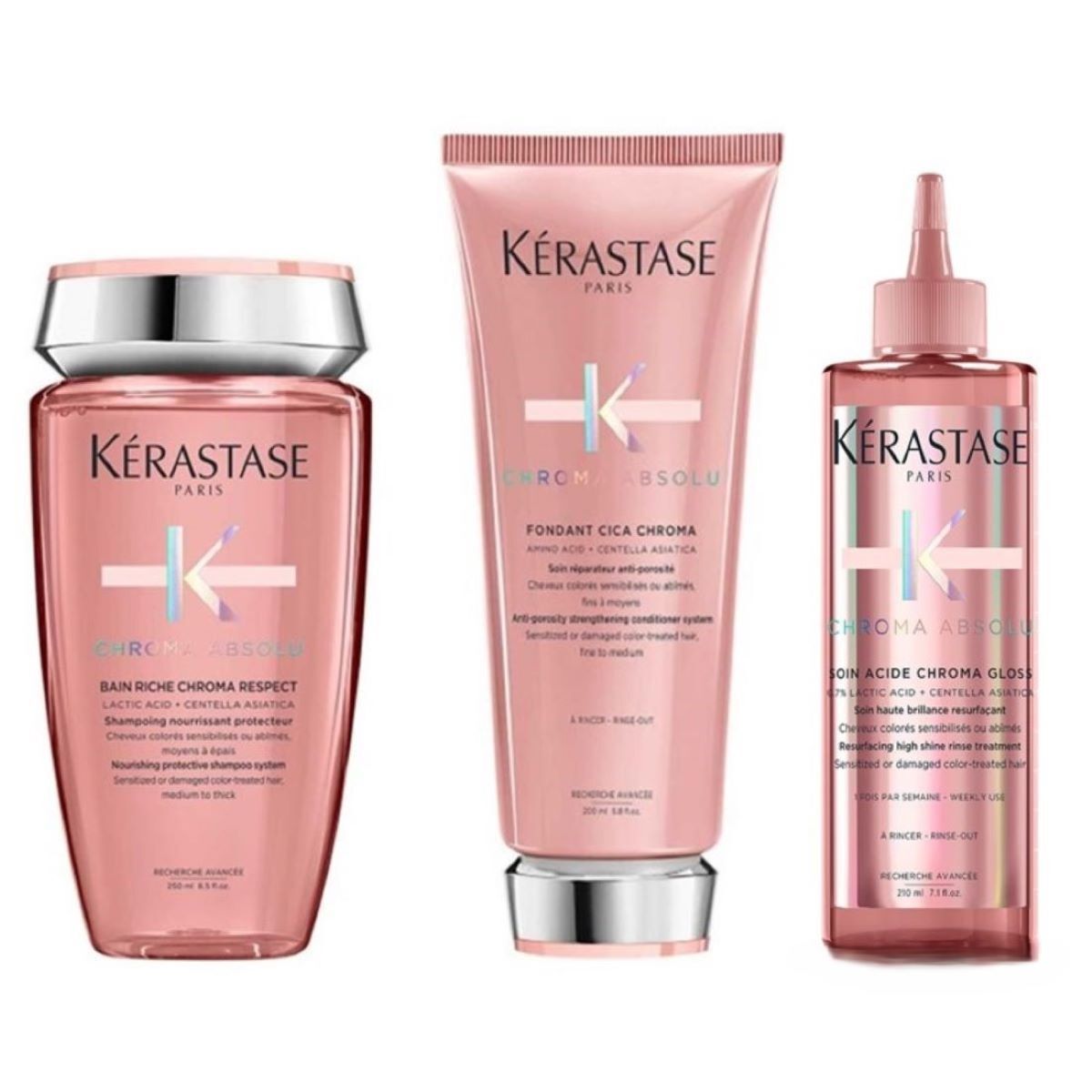 Kérastase Chroma Absolu Riche Set (Bain / Fondant Soin Acide) 660 ml