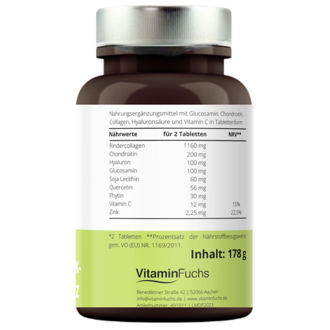 Ultra Gelenk-Kraft Intenz 180 Tabletten mit Kollagen, Hyaluron, Glucosamin und Chondroitinsulfat
