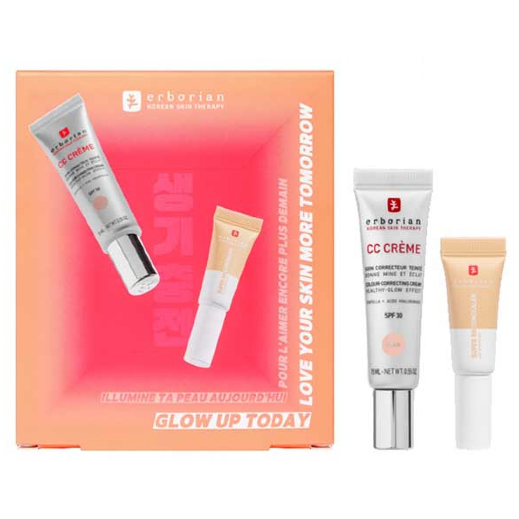 Erborian CC Centella Cream SPF30 Clear + Super BB Concealer SPF25 Nude