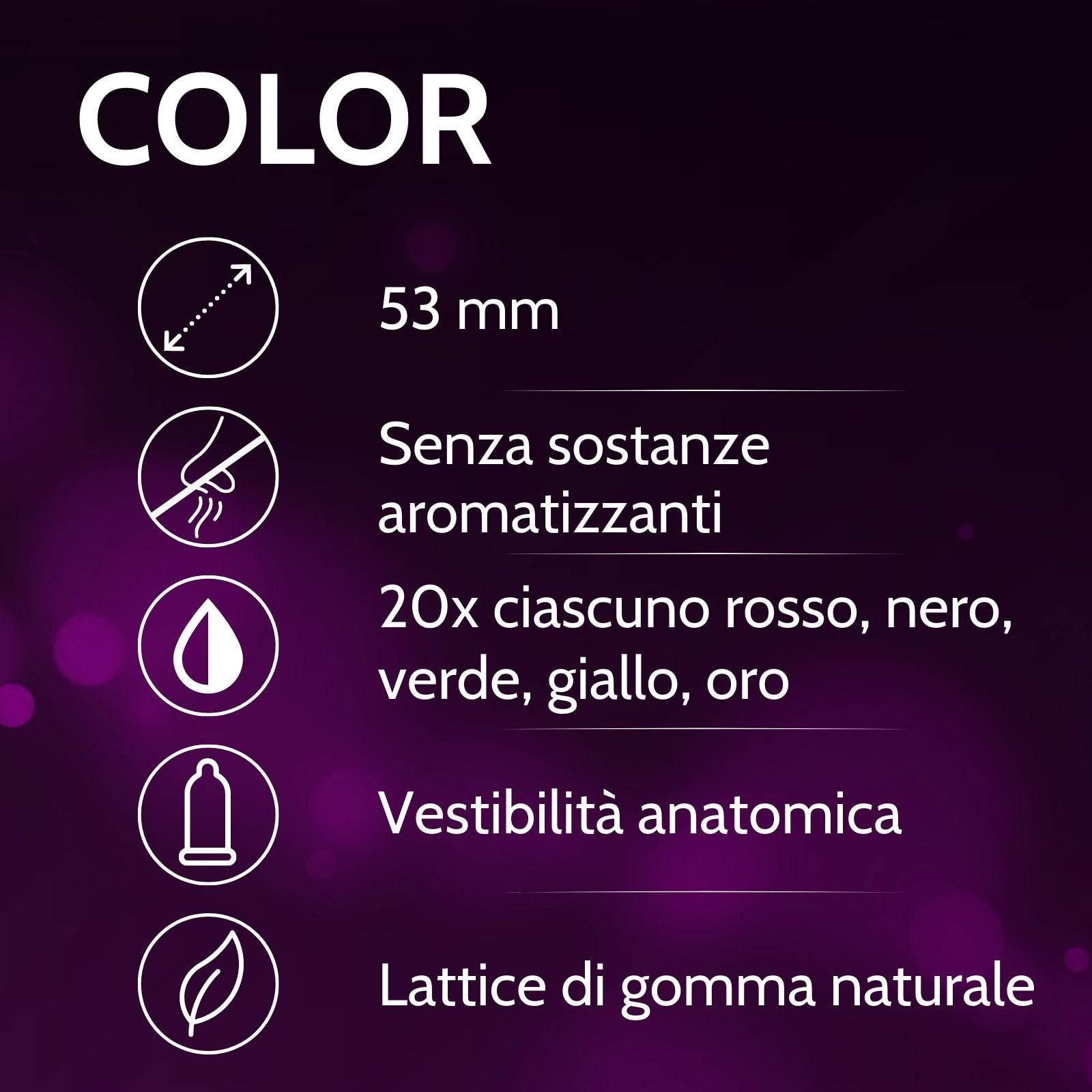 Vibratissimo Kondome Color 53mm