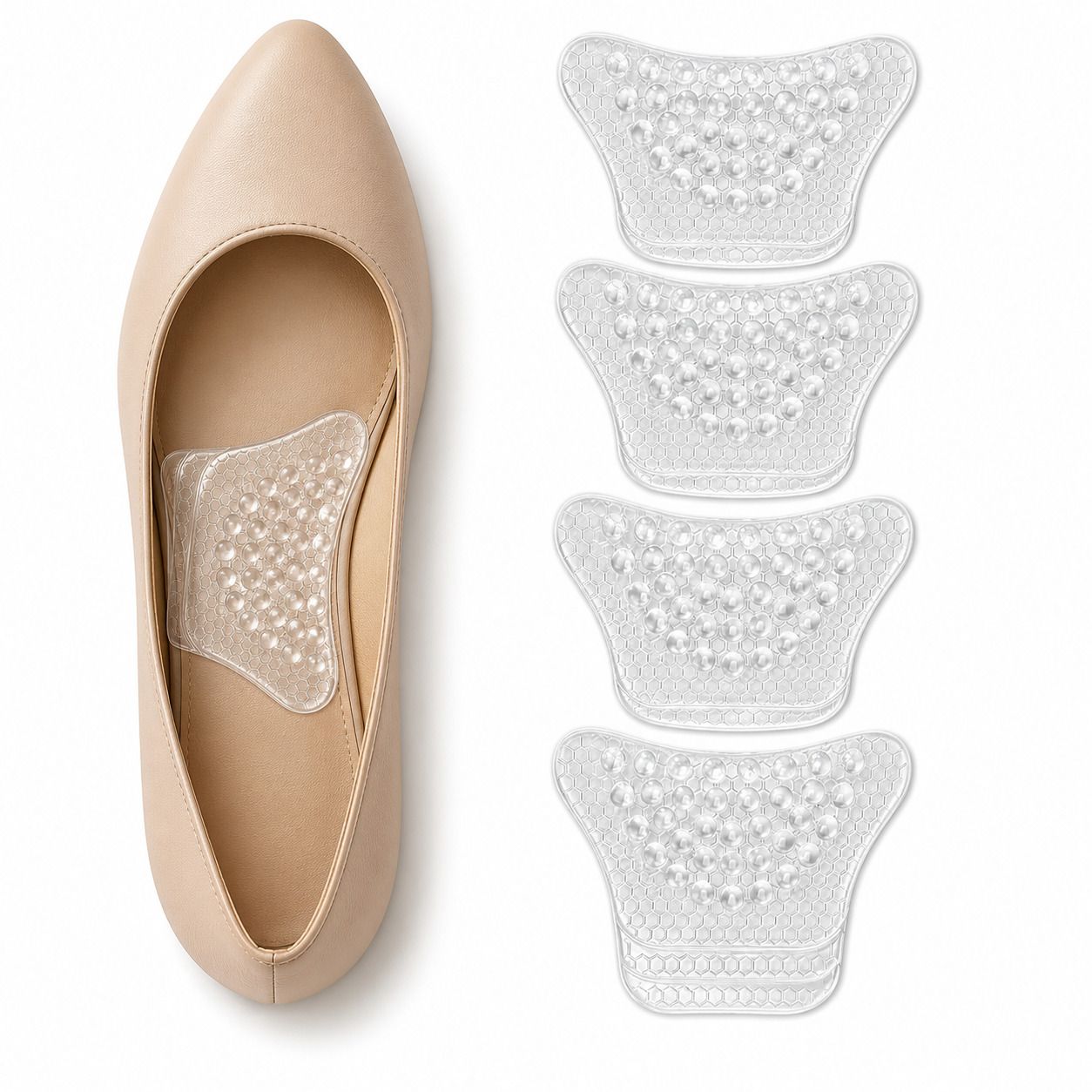 Gel Arch Support Einlagen Pads 2 Paar , selbstklebend & zuschneidbar 1 Pc Einlegesohlen