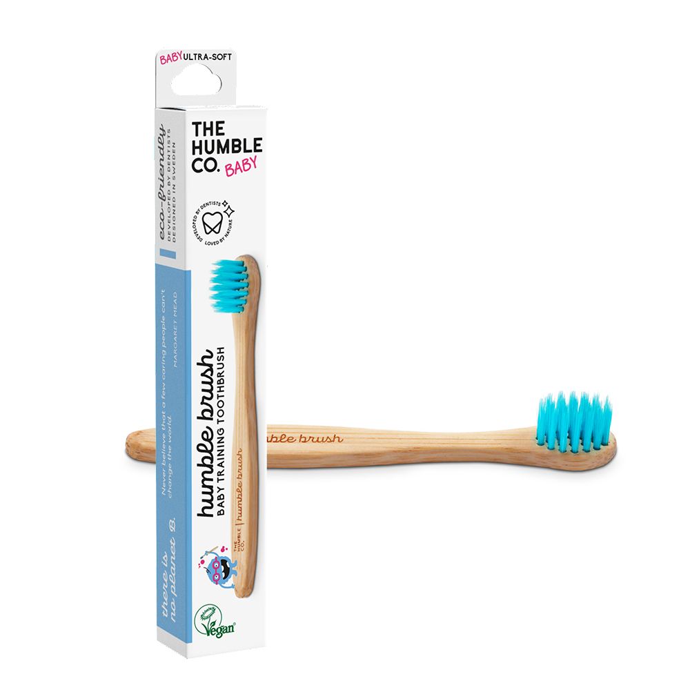 The Humble Co. Bambuszahnbürste Baby Blau