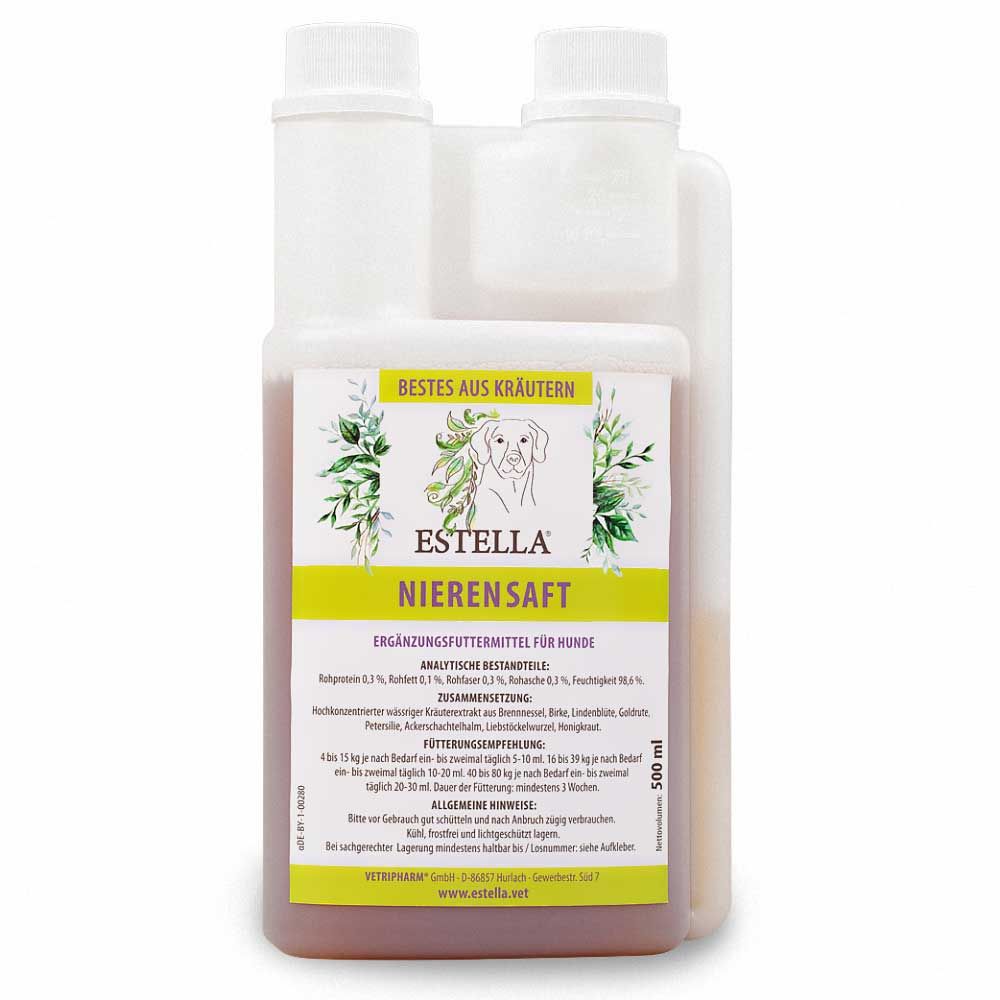 Estella Hunde Nierensaft 500 ml Flüssigkeit