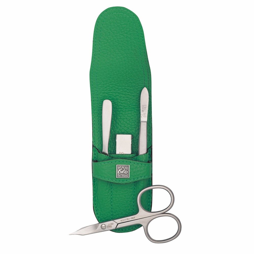 Erbe Solingen Maniküre Stecketui inox Grün Nagelschere und Knipser 1 St Set