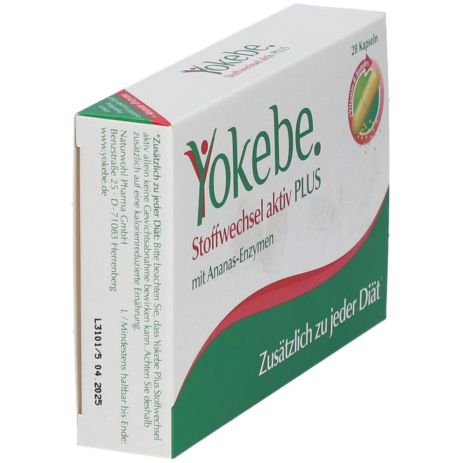 Yokebe Plus Stoffwechsel aktiv NF Kapseln 28 St