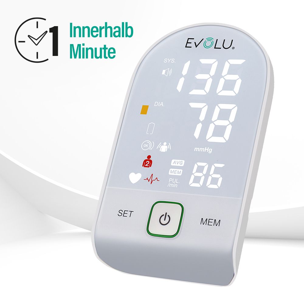 INTELLIGENT Oberarm-Blutdruckmessgerät - white edition